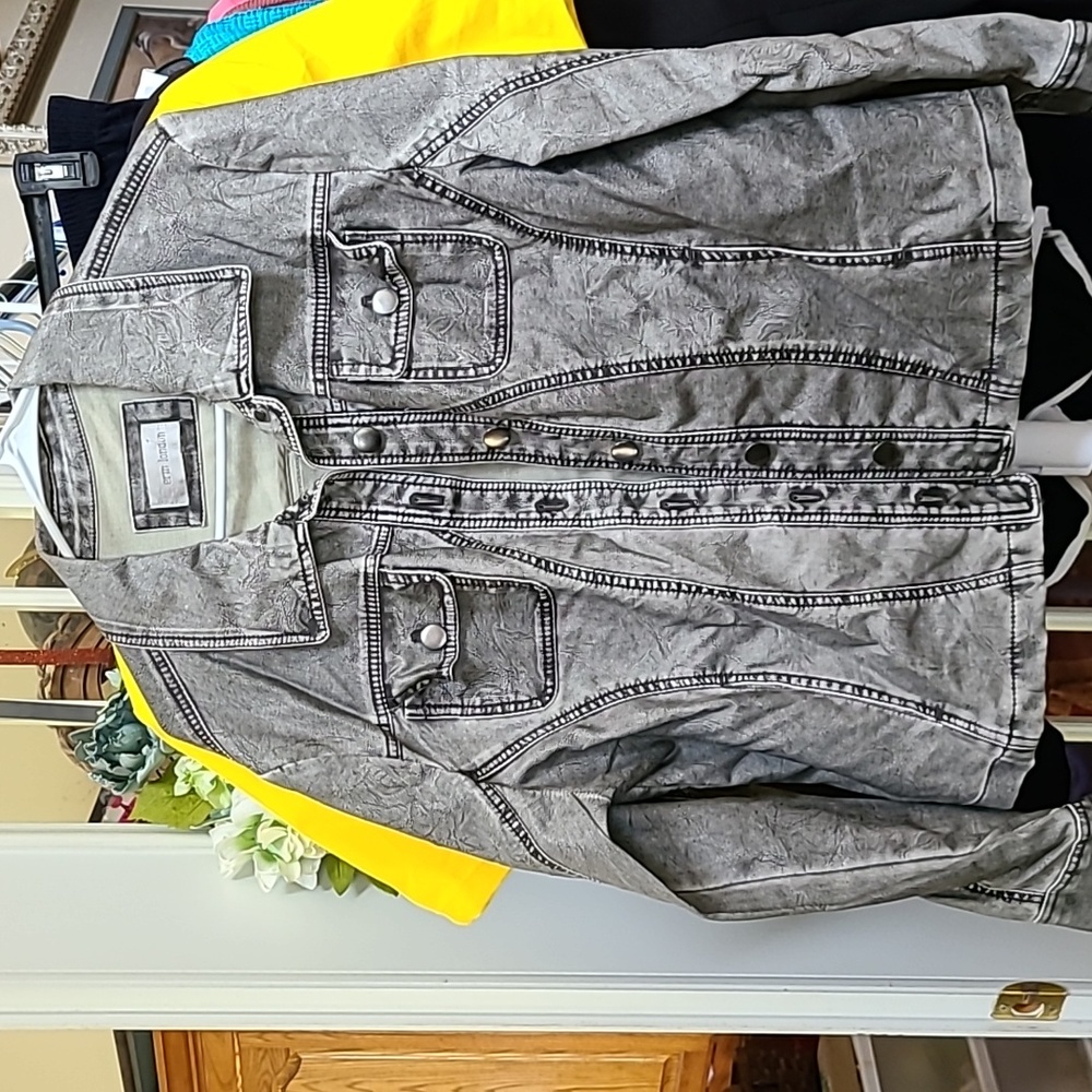 Faux leather jacket